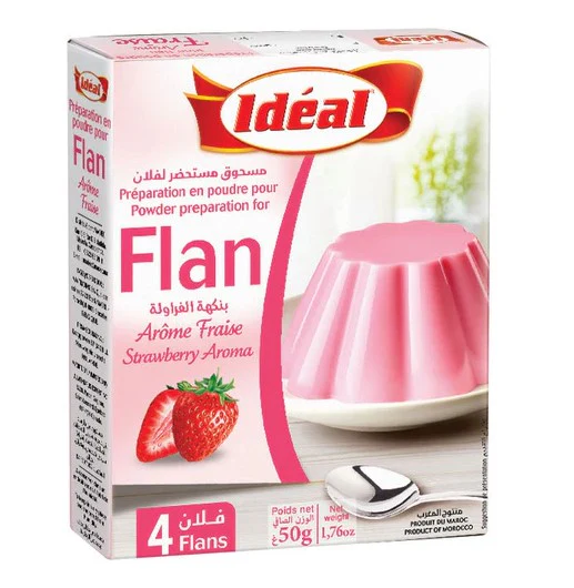 IDEAL Flan strawberry