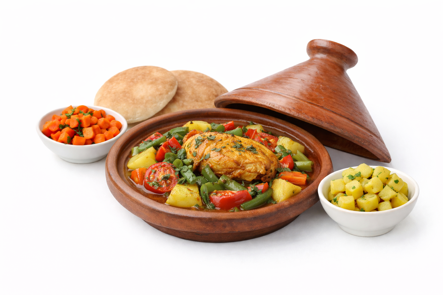 Chicken tajine charcoal