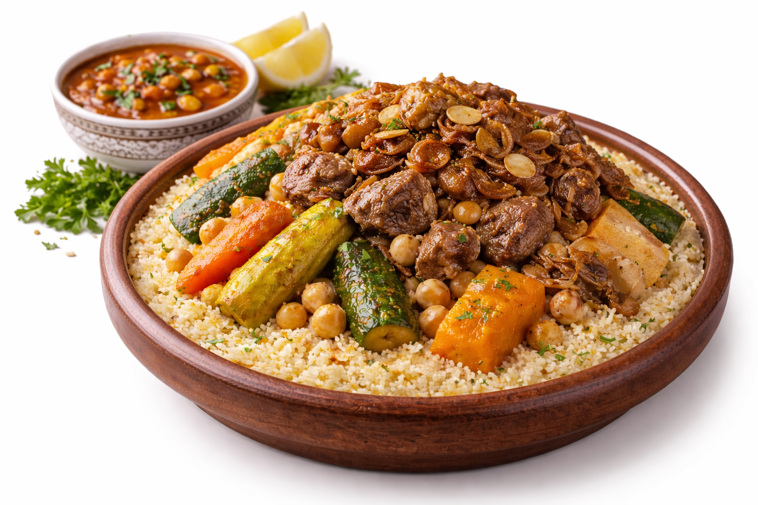 Head meat couscous