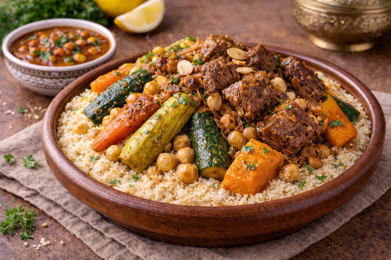 Couscous with meat