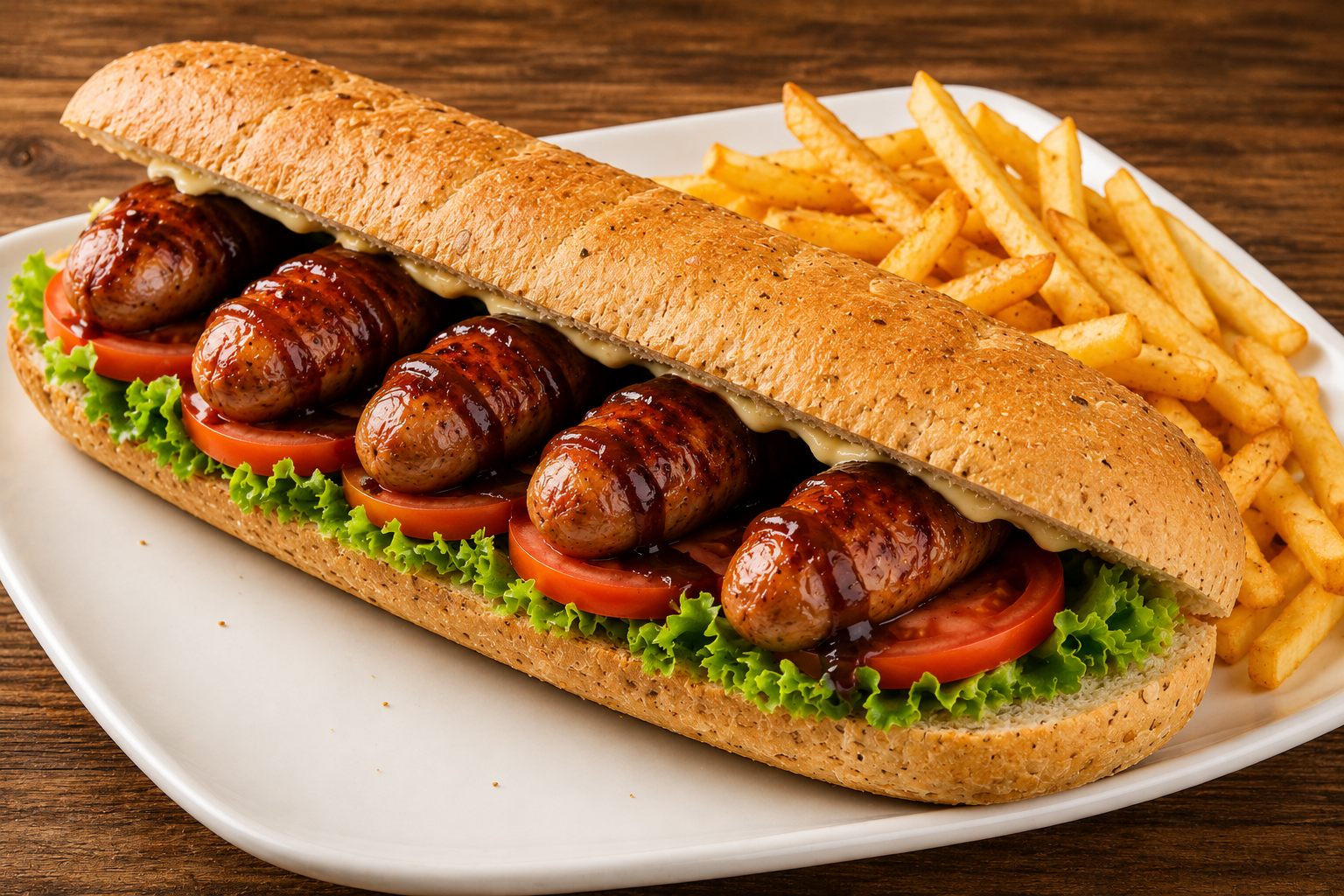 Sausage sandwich